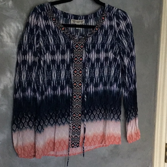 Vintage America Tops - 🔥 4/$20. Vintage America long sleeve tie top, XS